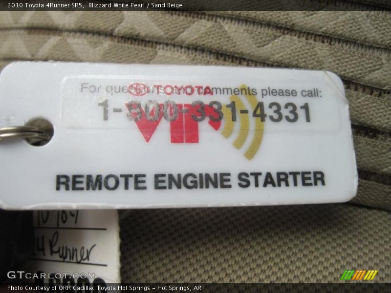 Blizzard White Pearl / Sand Beige 2010 Toyota 4Runner SR5