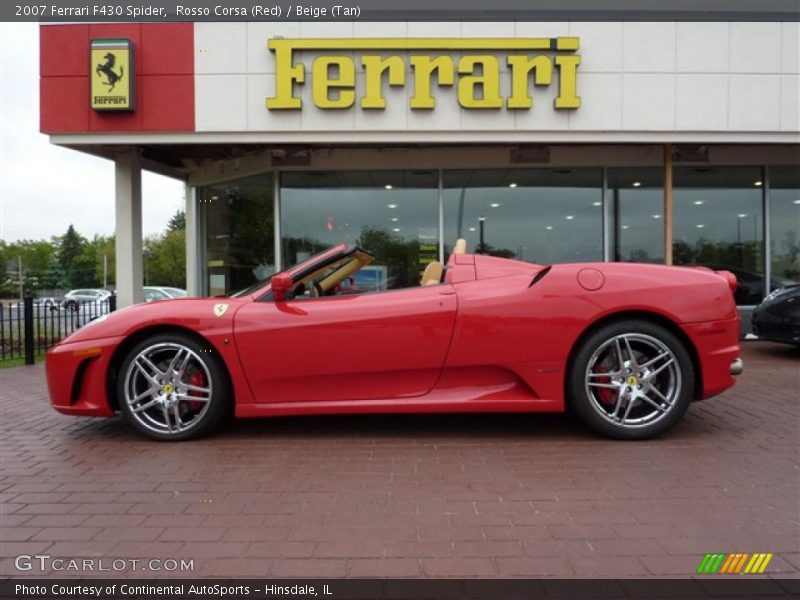 Rosso Corsa (Red) / Beige (Tan) 2007 Ferrari F430 Spider