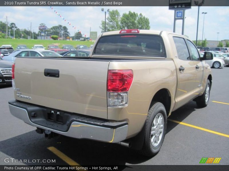 Sandy Beach Metallic / Sand Beige 2010 Toyota Tundra SR5 CrewMax