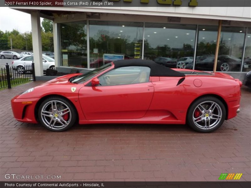 Rosso Corsa (Red) / Beige (Tan) 2007 Ferrari F430 Spider