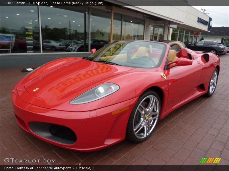 Rosso Corsa (Red) / Beige (Tan) 2007 Ferrari F430 Spider