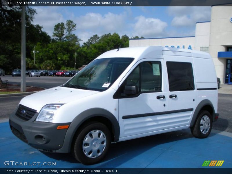 Frozen White / Dark Gray 2010 Ford Transit Connect XL Passenger Wagon