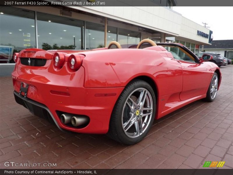Rosso Corsa (Red) / Beige (Tan) 2007 Ferrari F430 Spider