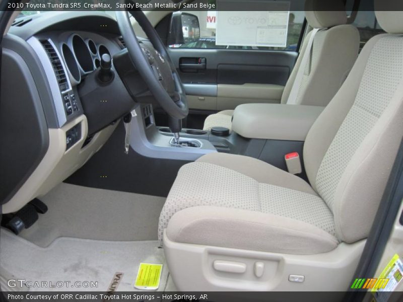 Sandy Beach Metallic / Sand Beige 2010 Toyota Tundra SR5 CrewMax
