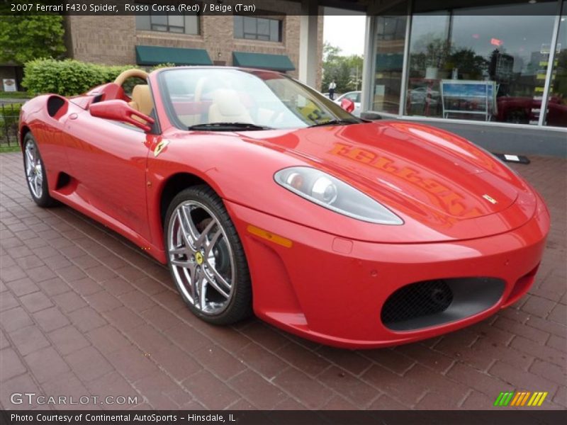 Rosso Corsa (Red) / Beige (Tan) 2007 Ferrari F430 Spider