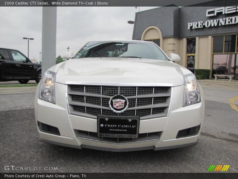 White Diamond Tri-Coat / Ebony 2009 Cadillac CTS Sedan
