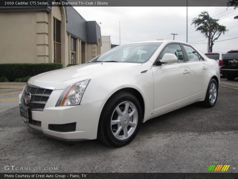 White Diamond Tri-Coat / Ebony 2009 Cadillac CTS Sedan