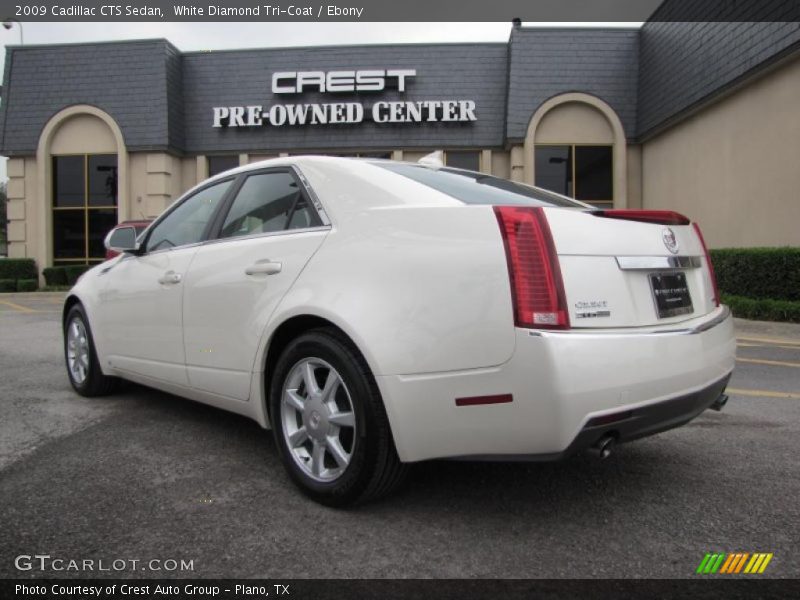 White Diamond Tri-Coat / Ebony 2009 Cadillac CTS Sedan