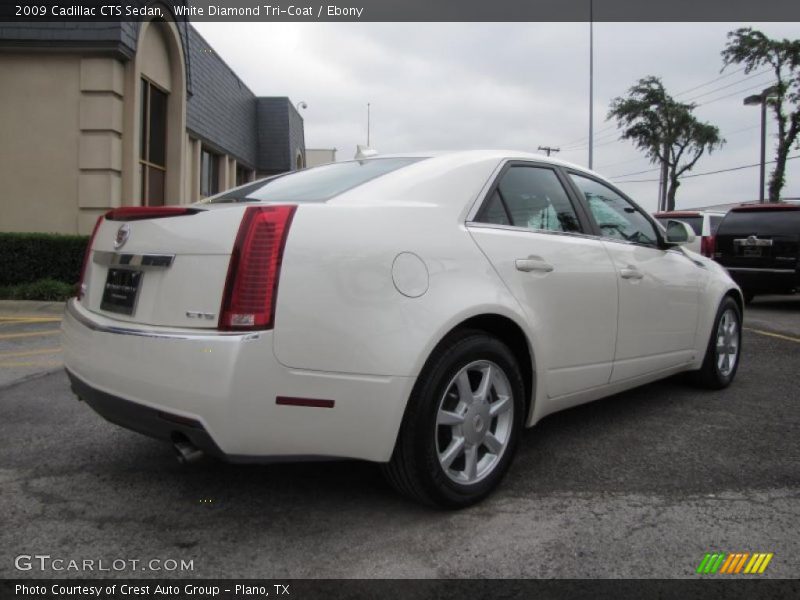 White Diamond Tri-Coat / Ebony 2009 Cadillac CTS Sedan