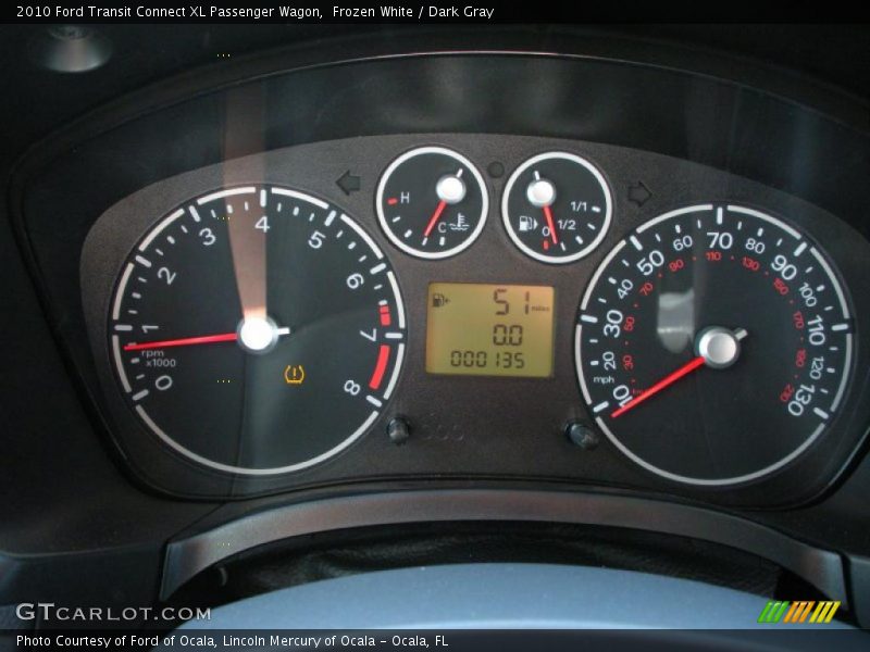 Frozen White / Dark Gray 2010 Ford Transit Connect XL Passenger Wagon