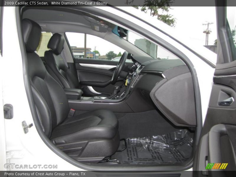 White Diamond Tri-Coat / Ebony 2009 Cadillac CTS Sedan