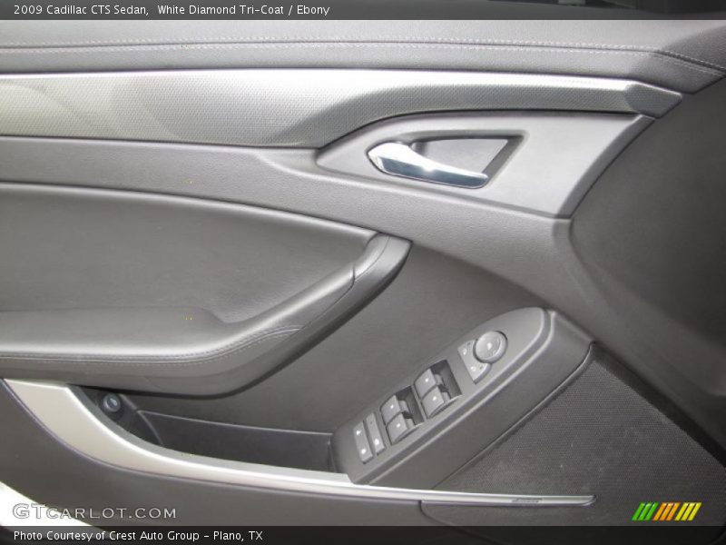 White Diamond Tri-Coat / Ebony 2009 Cadillac CTS Sedan