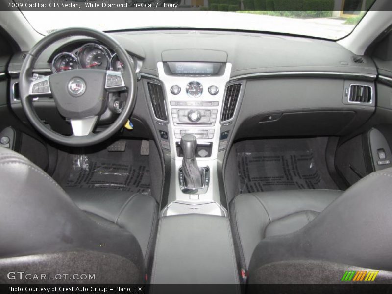 White Diamond Tri-Coat / Ebony 2009 Cadillac CTS Sedan