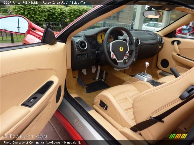 Rosso Corsa (Red) / Beige (Tan) 2007 Ferrari F430 Spider