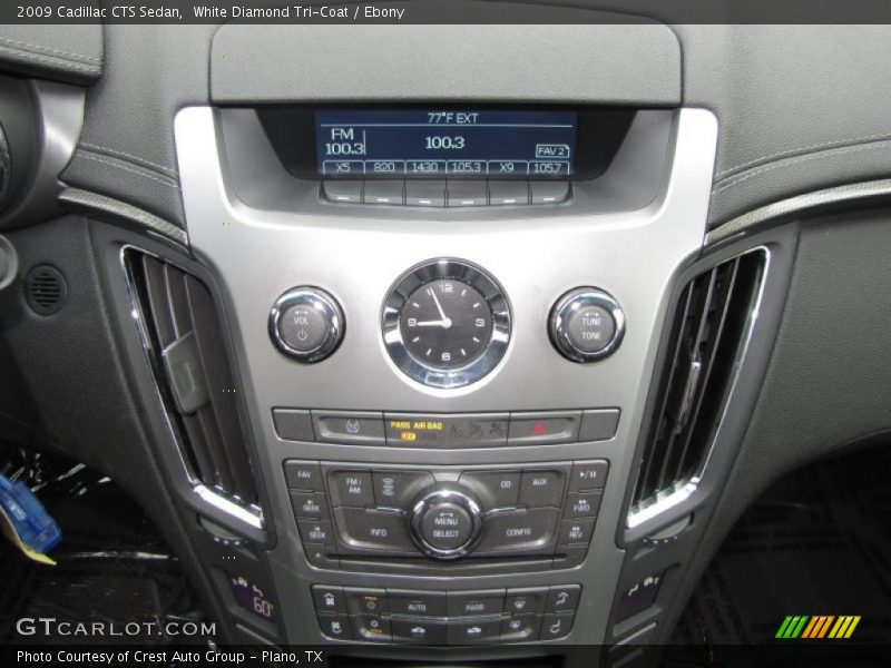 White Diamond Tri-Coat / Ebony 2009 Cadillac CTS Sedan