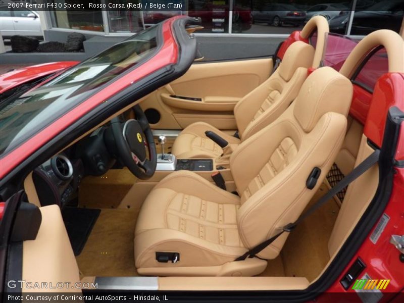 Rosso Corsa (Red) / Beige (Tan) 2007 Ferrari F430 Spider