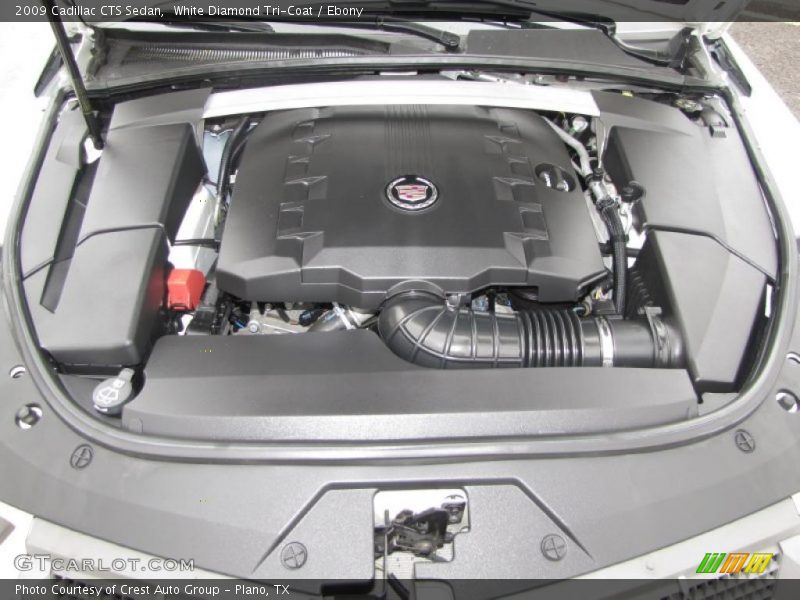 White Diamond Tri-Coat / Ebony 2009 Cadillac CTS Sedan