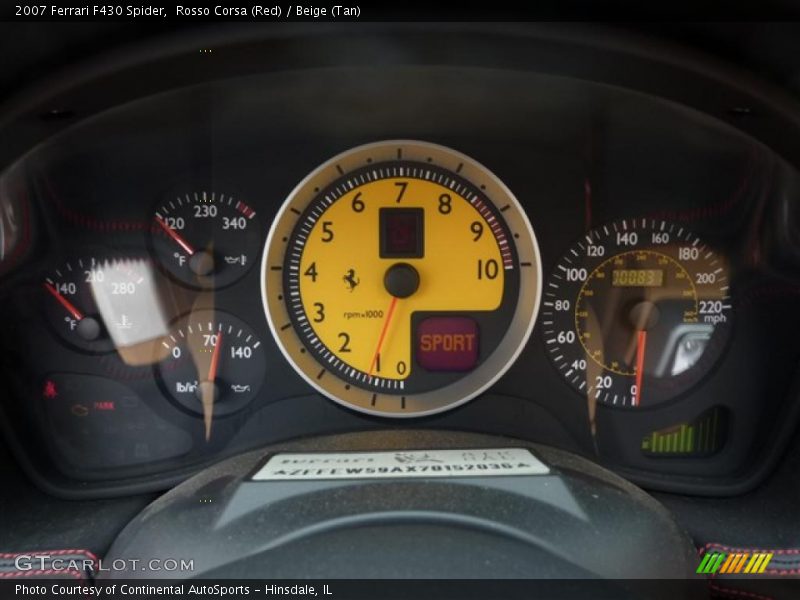 Rosso Corsa (Red) / Beige (Tan) 2007 Ferrari F430 Spider