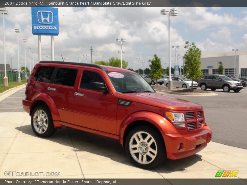 Sunburst Orange Pearl / Dark Slate Gray/Light Slate Gray 2007 Dodge Nitro R/T