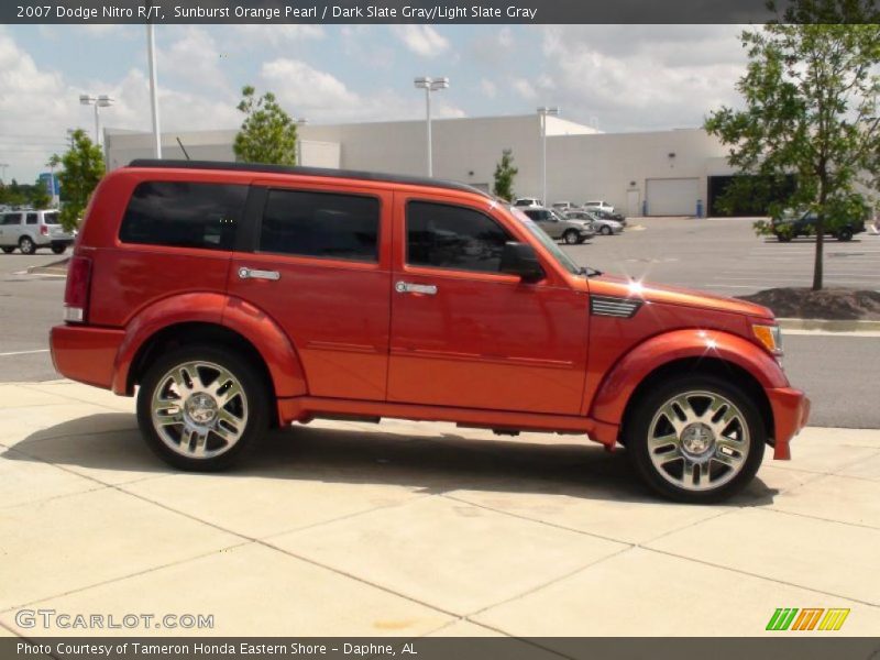 Sunburst Orange Pearl / Dark Slate Gray/Light Slate Gray 2007 Dodge Nitro R/T