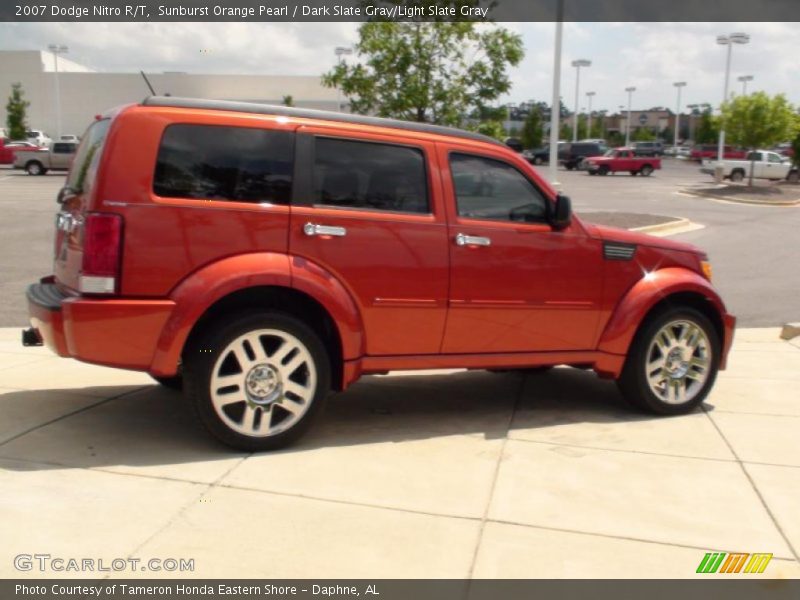 Sunburst Orange Pearl / Dark Slate Gray/Light Slate Gray 2007 Dodge Nitro R/T