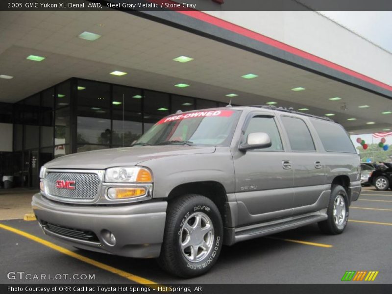 Steel Gray Metallic / Stone Gray 2005 GMC Yukon XL Denali AWD