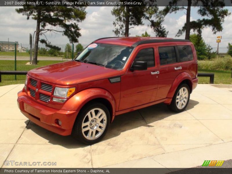 Sunburst Orange Pearl / Dark Slate Gray/Light Slate Gray 2007 Dodge Nitro R/T