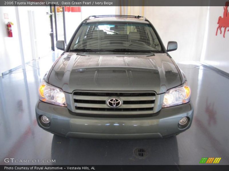 Oasis Green Pearl / Ivory Beige 2006 Toyota Highlander Limited