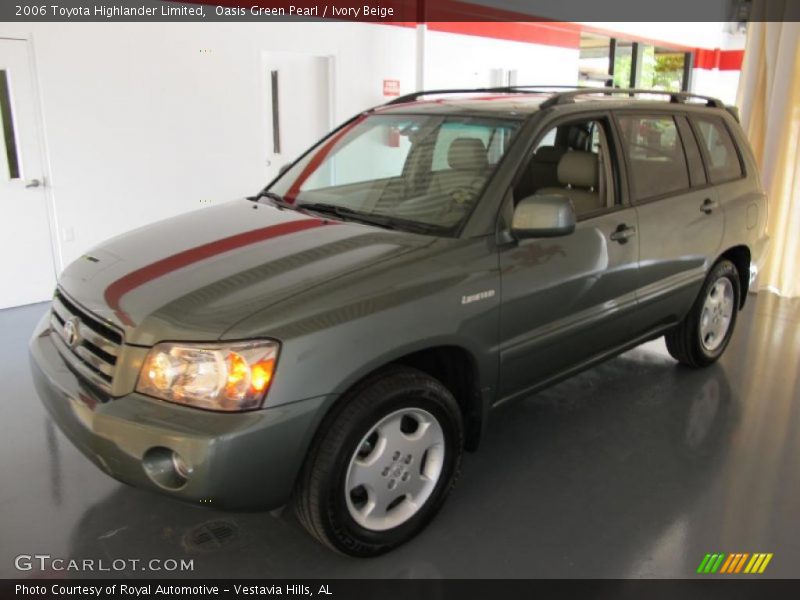 Oasis Green Pearl / Ivory Beige 2006 Toyota Highlander Limited