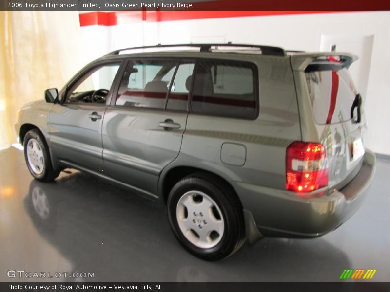 Oasis Green Pearl / Ivory Beige 2006 Toyota Highlander Limited