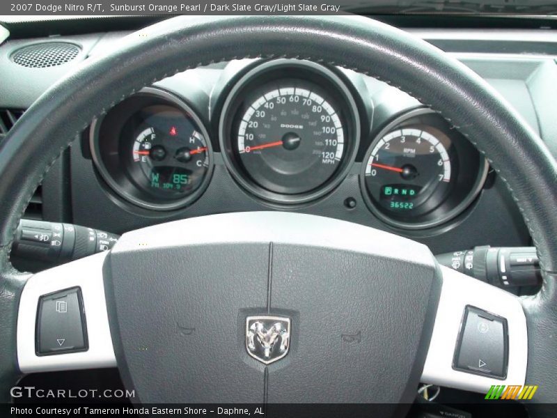 Sunburst Orange Pearl / Dark Slate Gray/Light Slate Gray 2007 Dodge Nitro R/T