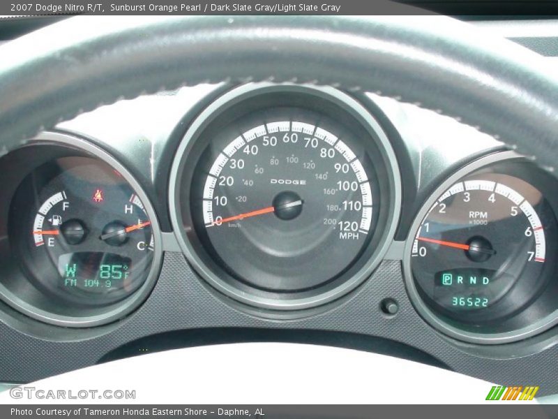 Sunburst Orange Pearl / Dark Slate Gray/Light Slate Gray 2007 Dodge Nitro R/T