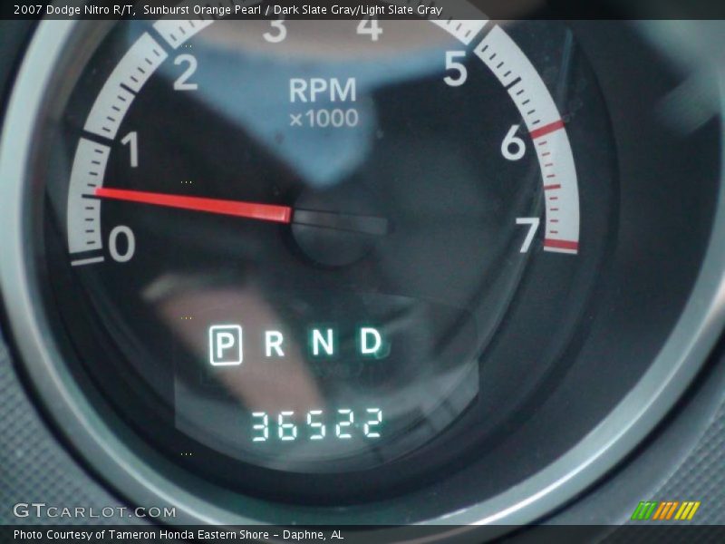 Sunburst Orange Pearl / Dark Slate Gray/Light Slate Gray 2007 Dodge Nitro R/T