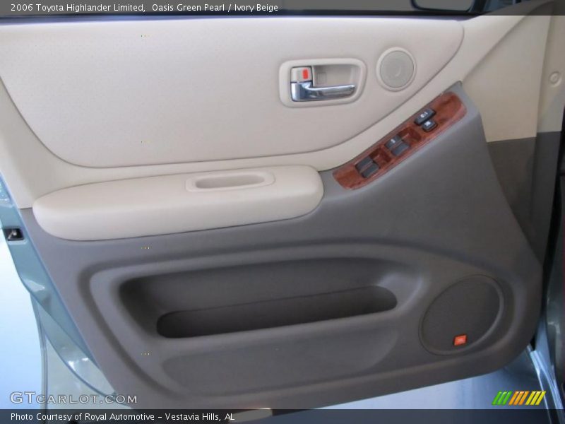 Oasis Green Pearl / Ivory Beige 2006 Toyota Highlander Limited