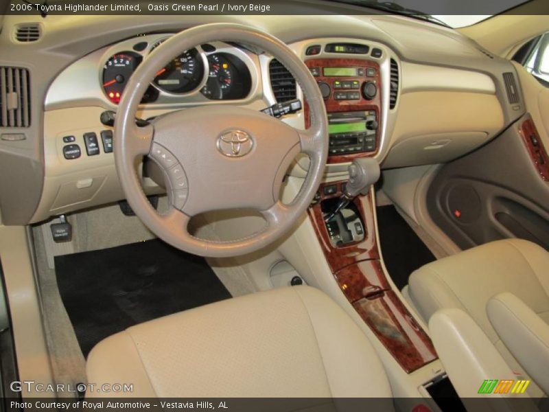 Oasis Green Pearl / Ivory Beige 2006 Toyota Highlander Limited