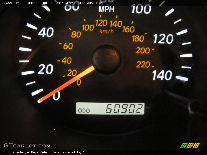 Oasis Green Pearl / Ivory Beige 2006 Toyota Highlander Limited
