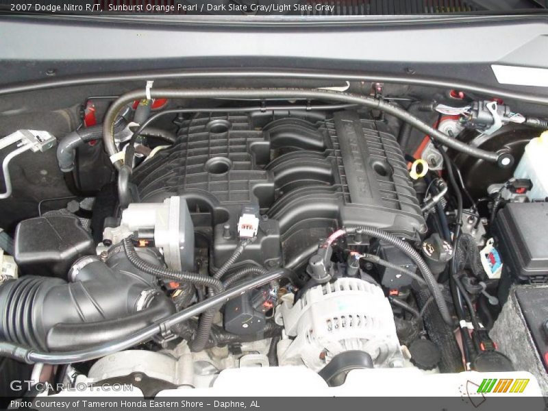 Sunburst Orange Pearl / Dark Slate Gray/Light Slate Gray 2007 Dodge Nitro R/T