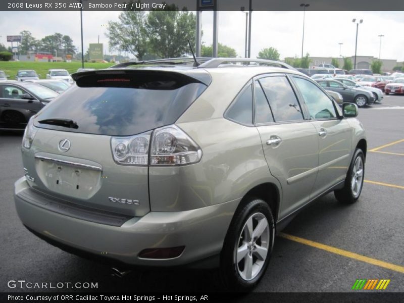 Bamboo Pearl / Light Gray 2008 Lexus RX 350 AWD