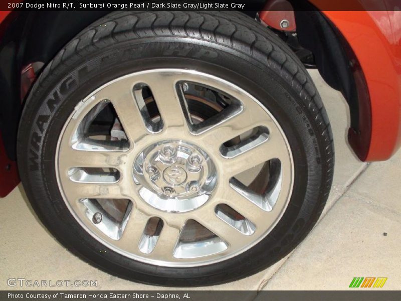 Sunburst Orange Pearl / Dark Slate Gray/Light Slate Gray 2007 Dodge Nitro R/T