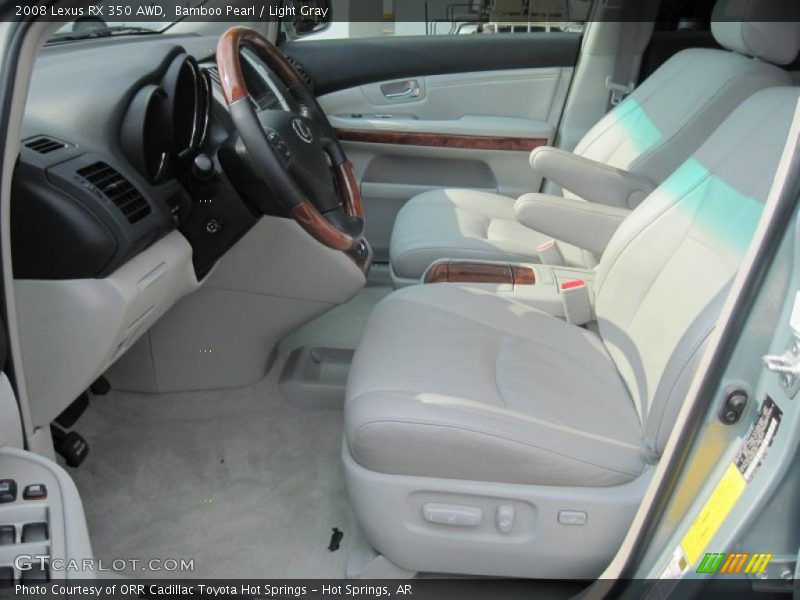 Bamboo Pearl / Light Gray 2008 Lexus RX 350 AWD
