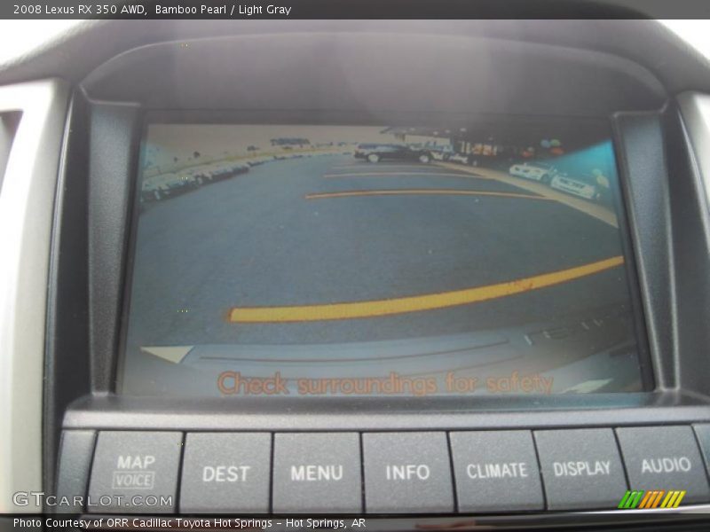 Bamboo Pearl / Light Gray 2008 Lexus RX 350 AWD