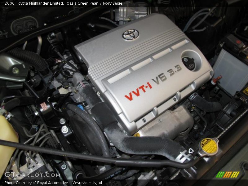 Oasis Green Pearl / Ivory Beige 2006 Toyota Highlander Limited