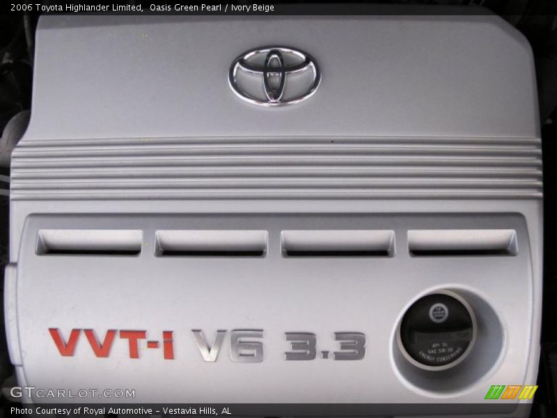 Oasis Green Pearl / Ivory Beige 2006 Toyota Highlander Limited