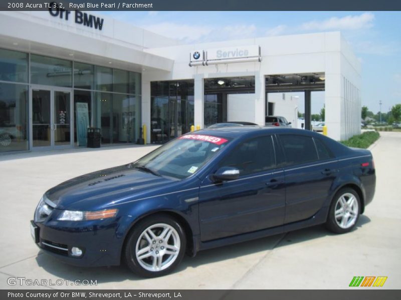 Royal Blue Pearl / Parchment 2008 Acura TL 3.2