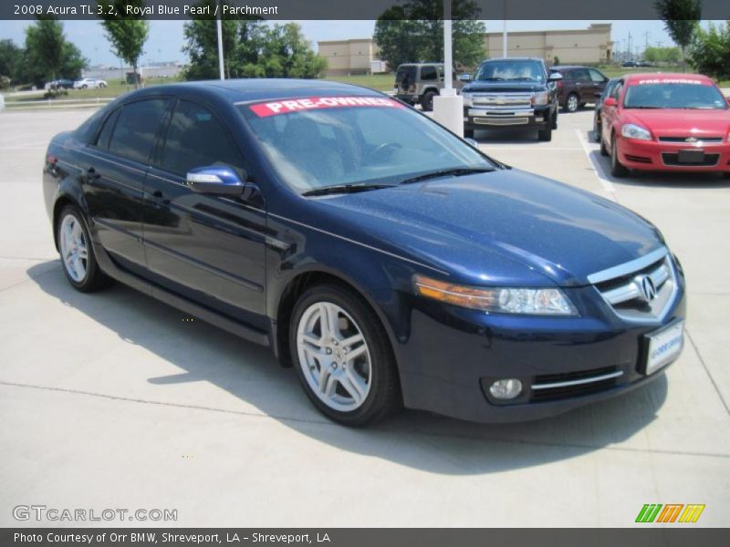 Royal Blue Pearl / Parchment 2008 Acura TL 3.2