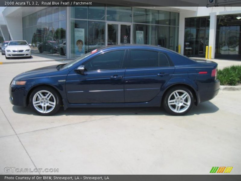 Royal Blue Pearl / Parchment 2008 Acura TL 3.2