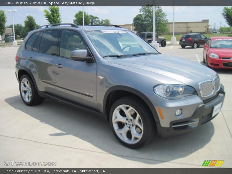 Space Grey Metallic / Beige 2009 BMW X5 xDrive48i