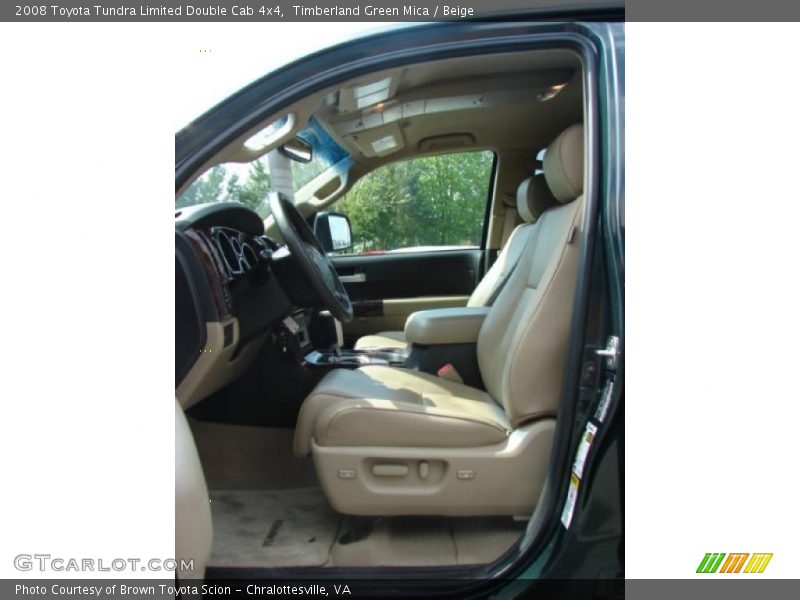 Timberland Green Mica / Beige 2008 Toyota Tundra Limited Double Cab 4x4