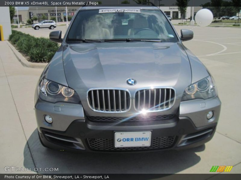 Space Grey Metallic / Beige 2009 BMW X5 xDrive48i