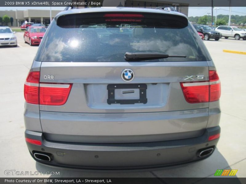 Space Grey Metallic / Beige 2009 BMW X5 xDrive48i